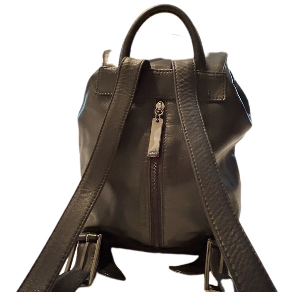 Dkny Black Leather Backpack Gem